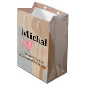 彼のためのポーランドギフト彼のボーイフレンドPoland po polsku ミディアムペーパーバッグ (正面アングル)