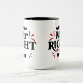 彼のための右のカップルの贈り物 |夫 マグカップ (中央)