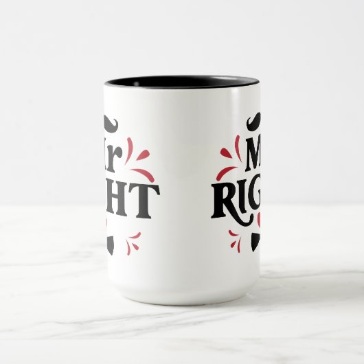 彼のための右のカップルの贈り物 |夫 マグカップ (中央)