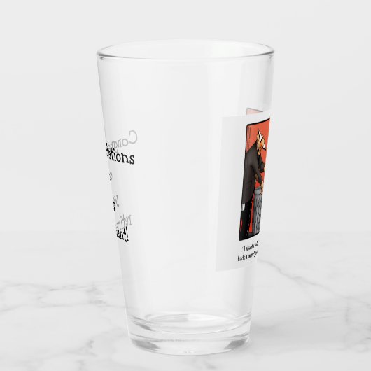 彼のための引退ユーモアのビアグラスの贈り物 タンブラーグラス (右)