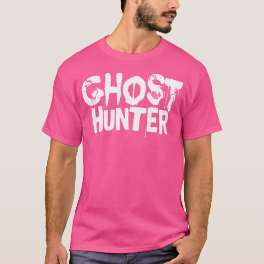 彼のための彼女のための面白いハロウィーンのシャツ幽霊ハンター Tシャツ (正面)