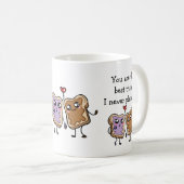 彼のための愛の引用文おもしろい- – することができるパーソナライズされた コーヒーマグカップ (正面右)