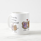 彼のための愛の引用文おもしろい- – することができるパーソナライズされた コーヒーマグカップ (正面左)