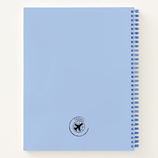 彼のための旅行ジャーナルカスタム文字 ノートブック (裏面)