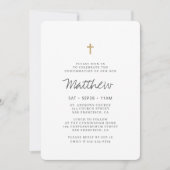 彼のための最低限のゴールドクロス確認 招待状 (正面)