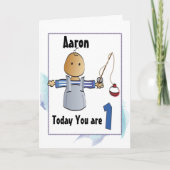 彼のための最初のパーソナライズされた誕生日カード カード (正面)