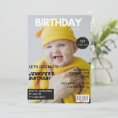 彼のための最初の誕生日招待状雑誌の表紙 招待状 (スタンド正面)