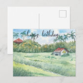 彼のための水彩カード, 水彩の野原 ポストカード (正面/裏面)