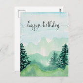 彼のための水彩ポストカード, 水彩の山々 ポストカード (正面/裏面)