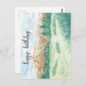 彼のための水彩葉書、水彩山 ポストカード (正面/裏面)