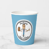 彼のための漫画の医師の医学卒業エスニック 紙コップ (正面)