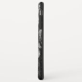 彼のための白黒のモノグラムの大理石の箱のギフト彼女 Case-Mate iPhoneケース (裏面/左)