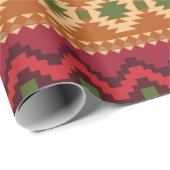 彼のための砂漠南西部パターン誕生日ギフト ラッピングペーパー (ロールコーナー)