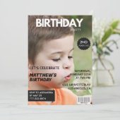 彼のための第2の誕生日招待状雑誌の表紙 招待状 (スタンド正面)