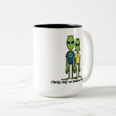 彼のための素晴らしく環境に優しいギフトのアイディア ツートーンマグカップ (正面右)