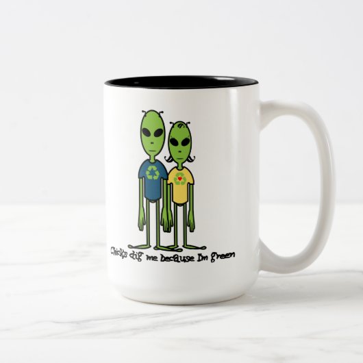 彼のための素晴らしく環境に優しいギフトのアイディア ツートーンマグカップ (右)