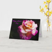 彼のための美しい母の日の挨拶状メッセージ カード (黄色い花)