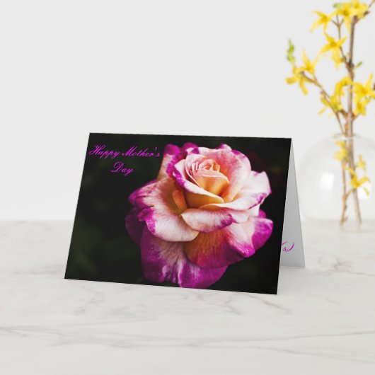 彼のための美しい母の日の挨拶状メッセージ カード (黄色い花)