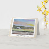 彼のための美しい農場誕生日カード カード (黄色い花)