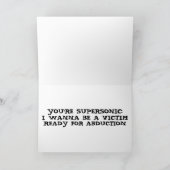 彼のための誘拐ロマンチックな挨拶状の準備ができている カード (内部)