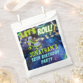 彼のための転がネオングローパーティー男の子メンブルー フェイバーバッグ (クリップ留めされた状態)