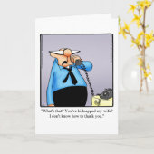 彼のための離婚ユーモアカード カード (黄色い花)