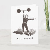 彼のための面白いオリジナル卒業カードテンプレート カード (正面)