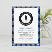 彼のための面白いゴルフの誕生日パーティー 招待状 (スタンド正面)