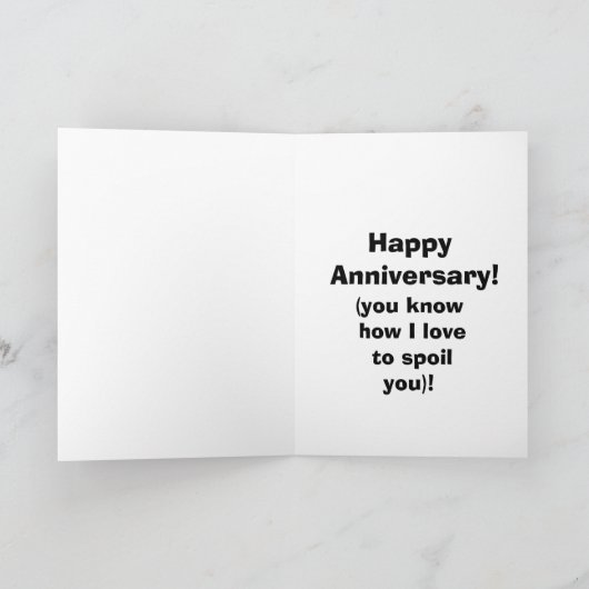 彼のための面白い記念日カード スペクティクル カード (内部)
