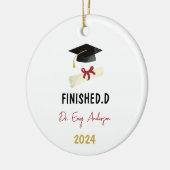 彼のためのEDD卒業ギフト、EDDギフト セラミックオーナメント (左)