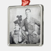 彼ののウィンストン・チャーチル母2 メタルオーナメント (左)