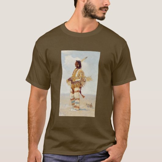 彼のの最後競争消えていくアメリカ人 Tシャツ (正面)