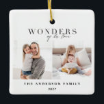 彼のの驚異愛宗教クリスマス セラミックオーナメント<br><div class="desc">彼のの驚異愛宗教クリスマスのデザイン。</div>