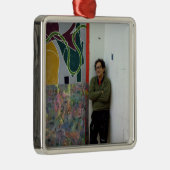 彼のの1の側のフランク・ステラは働きます メタルオーナメント (右)