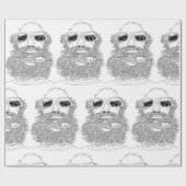 彼のひげの包装紙の鳥を持つマット ラッピングペーパー (フラット)