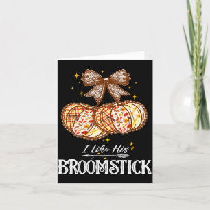 彼のほうきが好き  私のカボチャが好き カップル カード