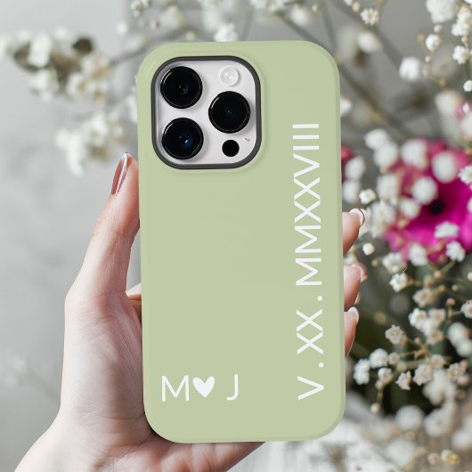彼のものと彼女のものローマ数字iPhoneケース カップルギフト Case-Mate iPhoneケース