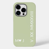 彼のものと彼女のものローマ数字iPhoneケース カップルギフト Case-Mate iPhoneケース (裏面)