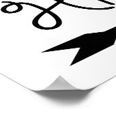 「彼のもの」の矢印看板 ウェディングフォトの小道具 ポスター (角)