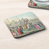 彼のイェニチェリを(engr見直しているトルコのサルタン コースター (左側)