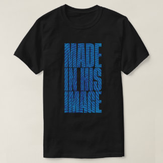 彼のイメージで作られた(青) Tシャツ