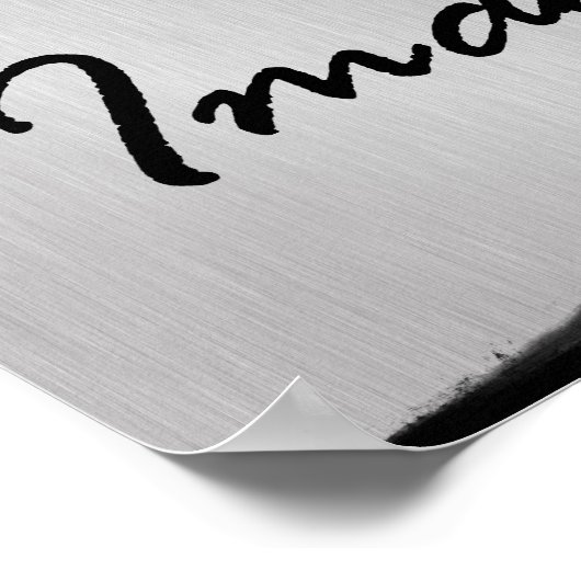 彼のイメージで作成されたキリスト教の引用文 ポスター (角)