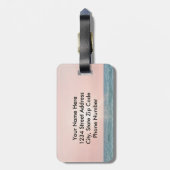 彼のイメージのバイブルに変換，ビーチ上の女の子 ラゲッジタグ (裏面縦)