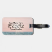 彼のイメージのバイブルに変換，ビーチ上の女の子 ラゲッジタグ (裏面横)