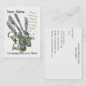 彼のイメージの名刺で作成される 名刺 (正面/裏面)