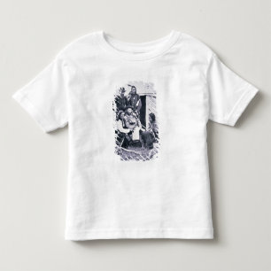 彼のインディアンを持つジョージA. Custer (1839-76年)概要 トドラーTシャツ