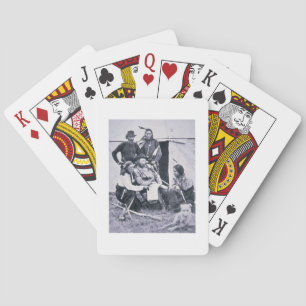 彼のインディアンを持つジョージA. Custer (1839-76年)概要 トランプ