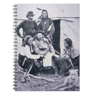 彼のインディアンを持つジョージA. Custer (1839-76年)概要 ノートブック