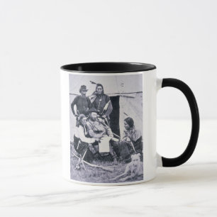 彼のインディアンを持つジョージA. Custer (1839-76年)概要 マグカップ