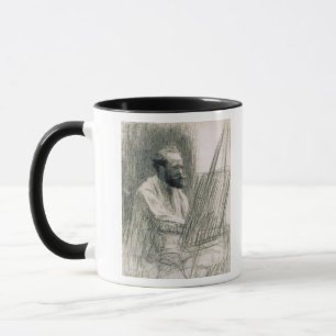彼のイーゼルのエドワールManetのManet のポートレート マグカップ